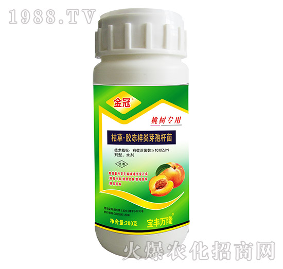 桃樹專用枯草·膠凍樣類芽孢桿菌-金冠-寶豐萬(wàn)隆