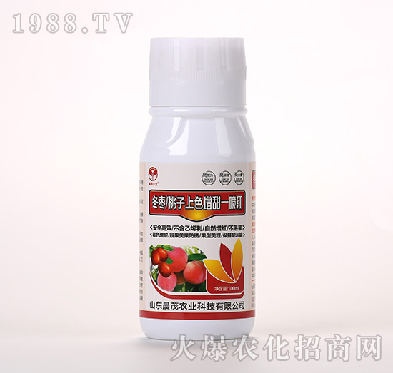 冬棗桃子上色增甜一噴紅-晨茂農(nóng)業(yè)