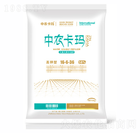 大量元素水溶肥料16-6-36+TE-中農(nóng)卡瑪-華農(nóng)祥瑞