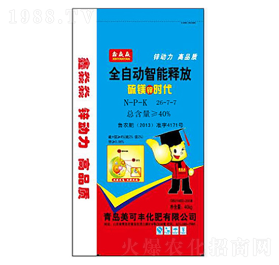 全自動智能釋放控釋肥26-7-7-美可豐