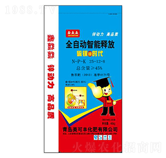 全自動智能釋放控釋肥25-12-8-美可豐