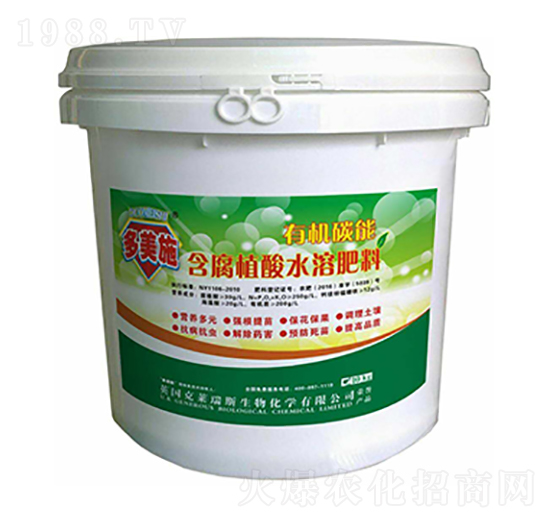 有機(jī)碳能含腐植酸水溶肥-多美施肥業(yè)