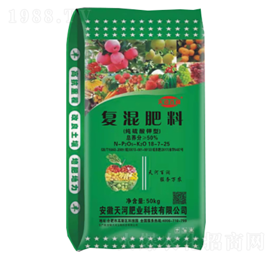 純硫酸鉀型復混肥料18-7-25-天河肥業(yè)
