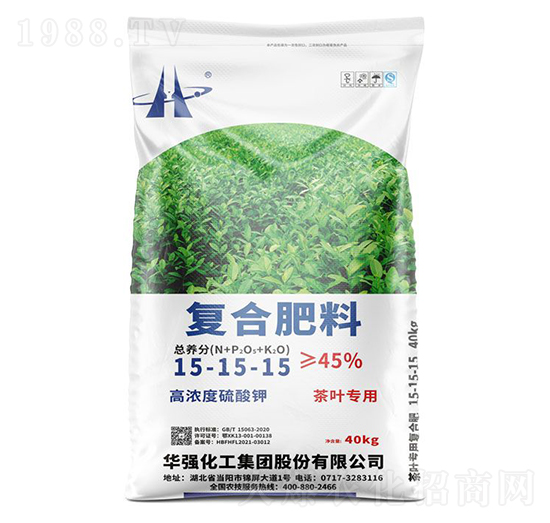 茶葉專用高濃度硫酸鉀復(fù)合肥料15-15-15-余華強(qiáng)-華強(qiáng)化工集團(tuán)