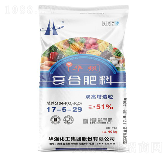 雙高塔造粒復(fù)合肥料17-5-29-余華強(qiáng)-華強(qiáng)化工集團(tuán)