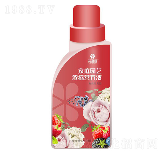 250ml家庭園藝濃縮營養(yǎng)液（有機花果型）-花盈庭-華強化工集團