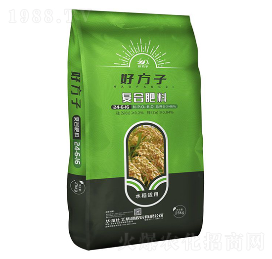 水稻適用復合肥料24-6-16-好方子-華強化工集團
