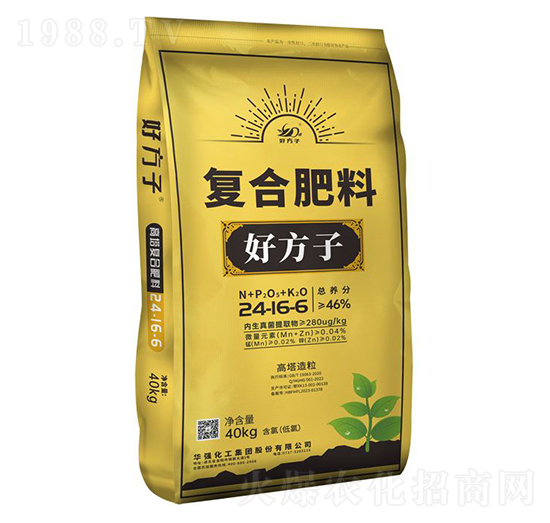 高塔造粒復(fù)合肥料24-16-6-好方子-華強化工集團