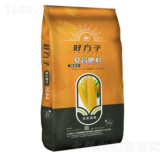 玉米適用復(fù)合肥料26-8-6-好方子-華強化工集團
