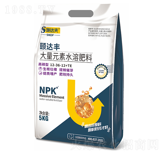 頤達(dá)豐大量元素水溶肥料12-36-12+TE-施達(dá)夫